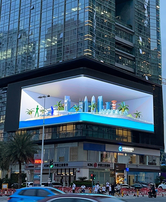 3D advertising LED display