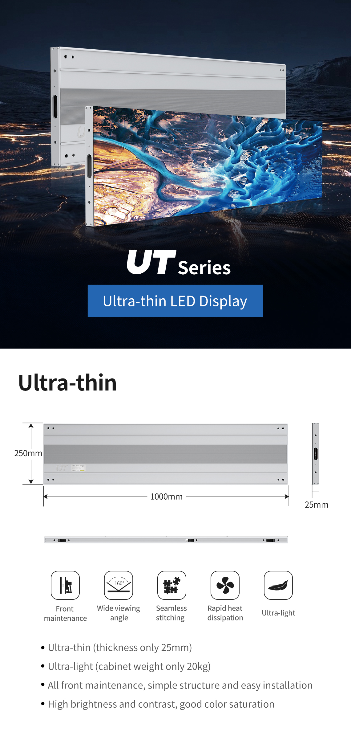 ultra-thin led screen