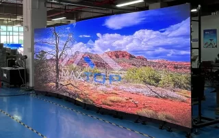 curved LED video wall
