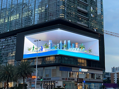 3D LED screen outdoor case