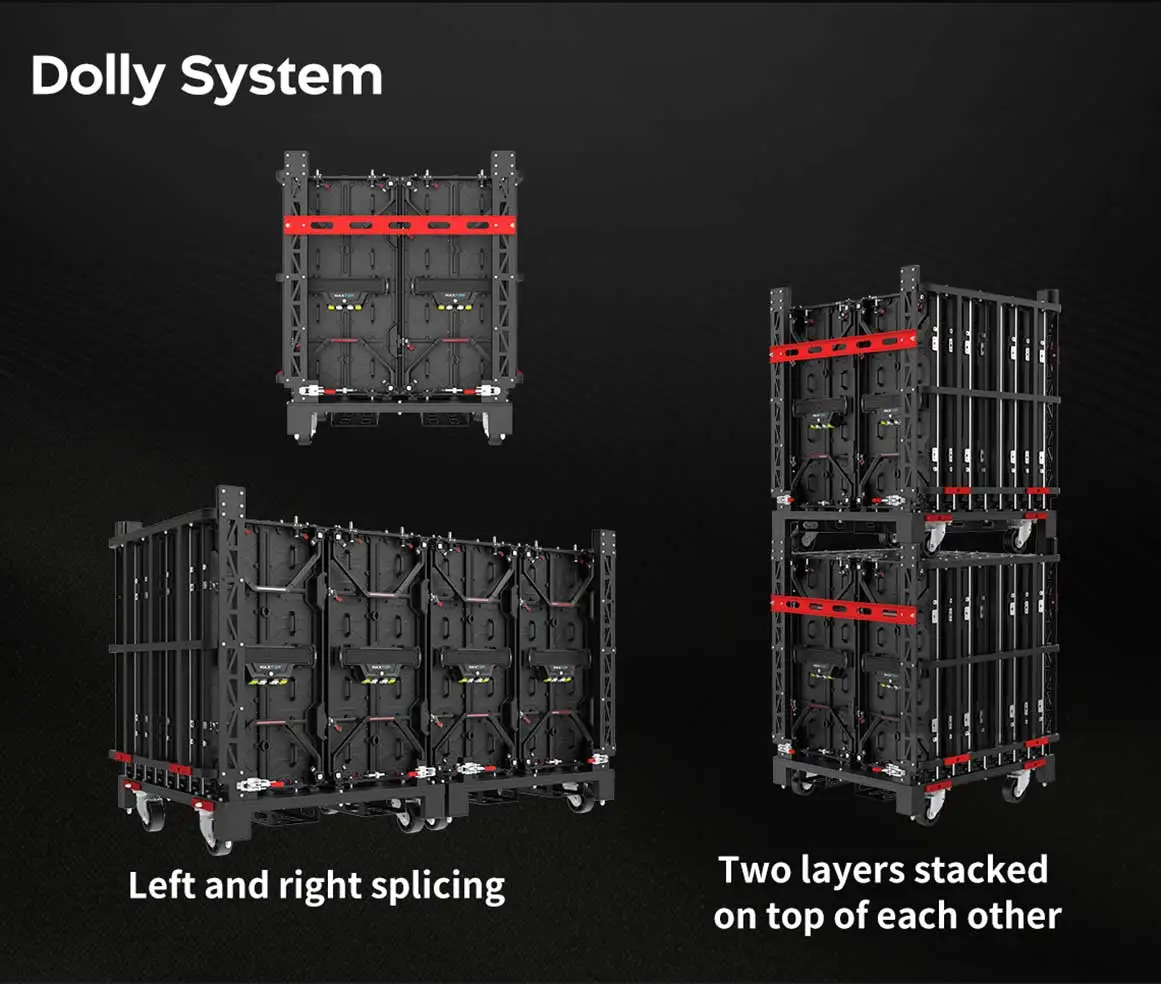 P2.6 LED panel dolly system