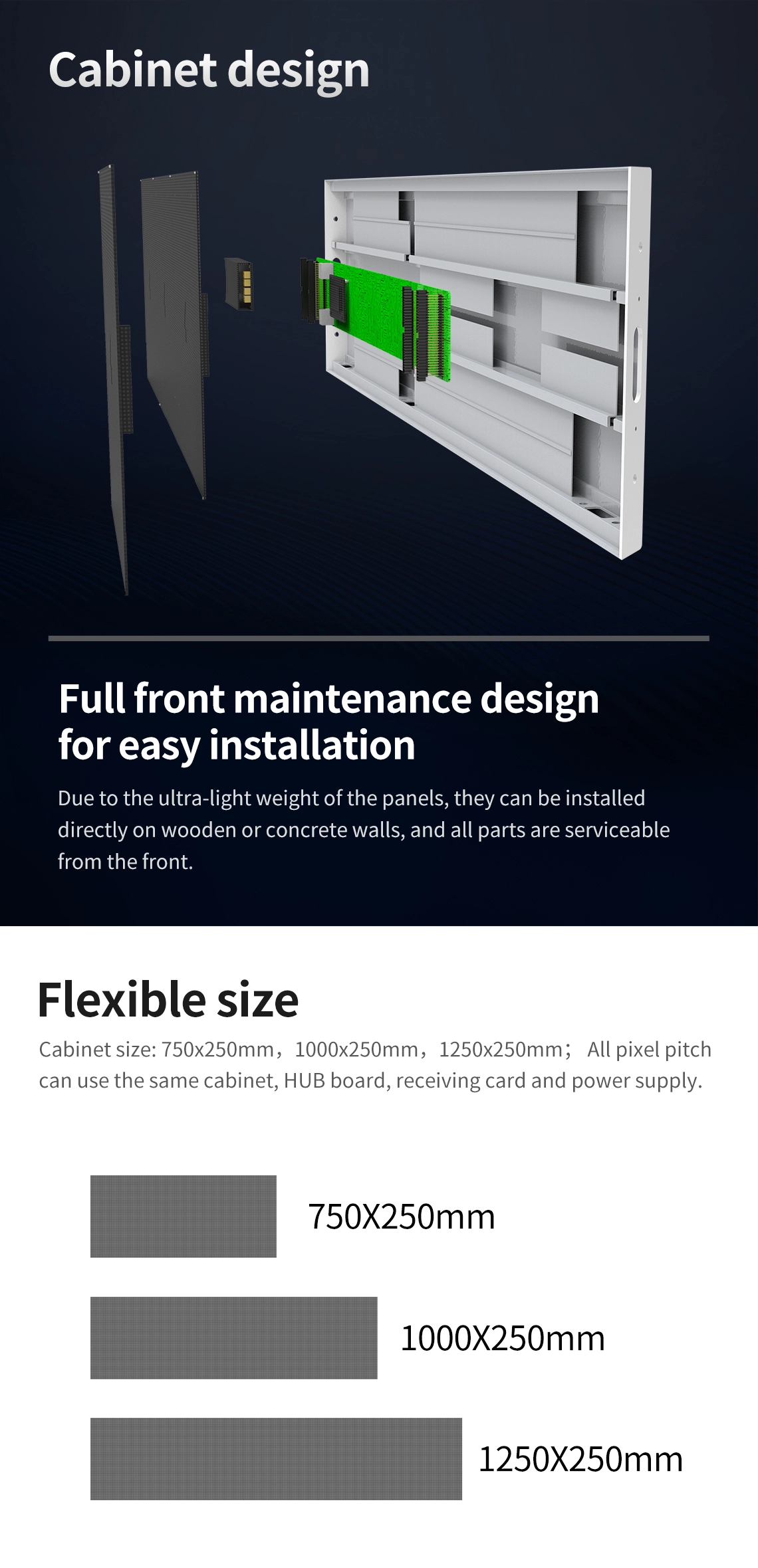 Ultra thin LED panel, mounted without structure - MAXTOP LED Display 