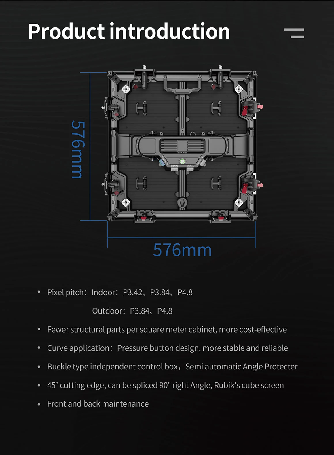 P3.8 outdoor LED display