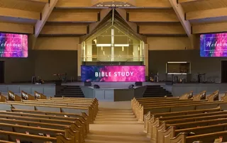 curved led screens for churches