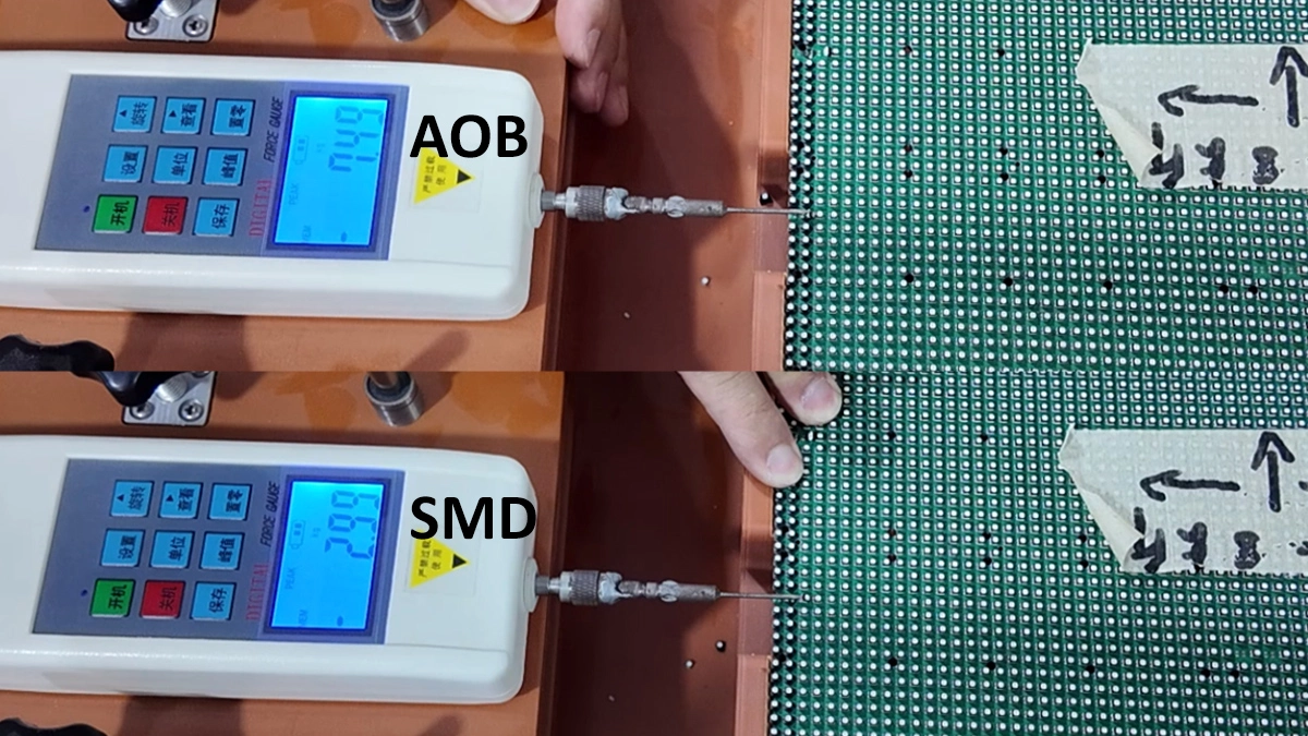 AOB push-force test