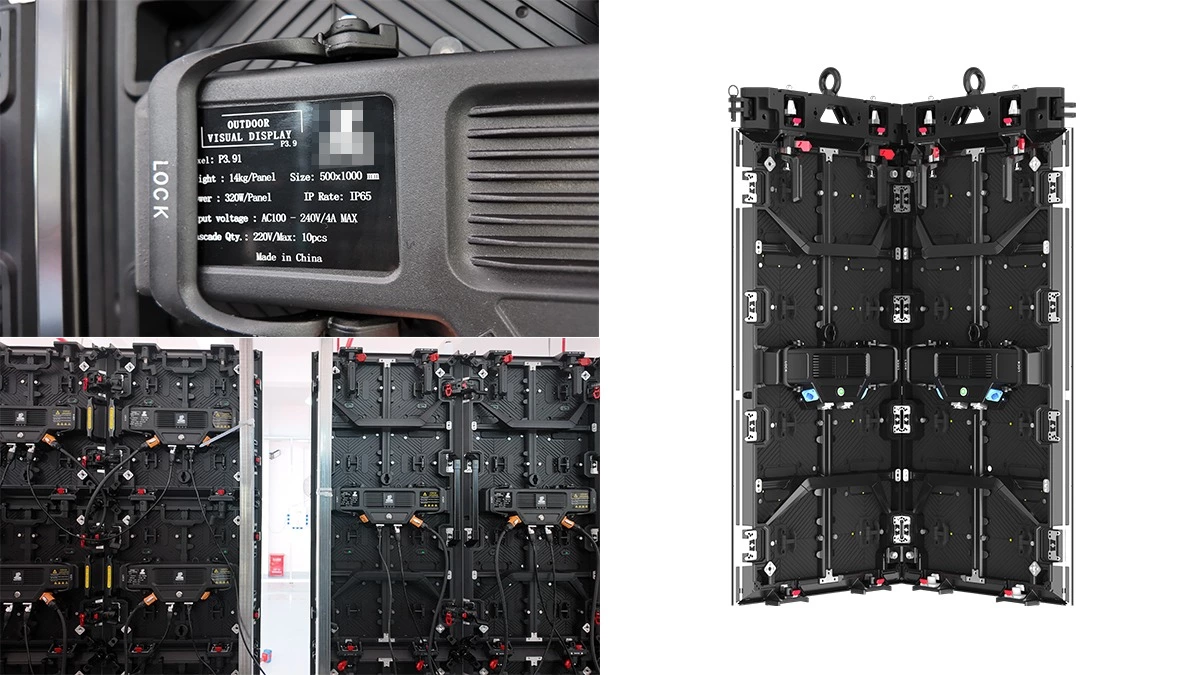 outdoor P3.9 LED video wall